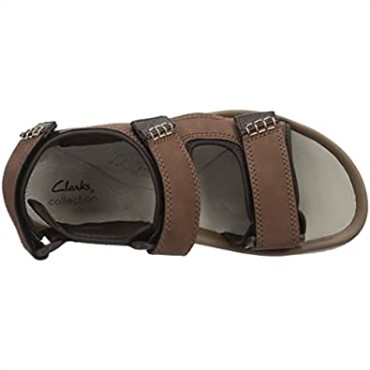 Sandalia Clarks Wesley Bay Para Hombre Color Canela