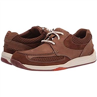 Zapatillas Clarks Langton Lane Para Hombre Nubuck Color Canela