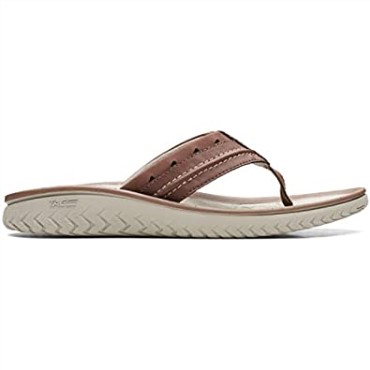 Chanclas Wesley Post De Hombre Sintético Marrón Claro Clarks