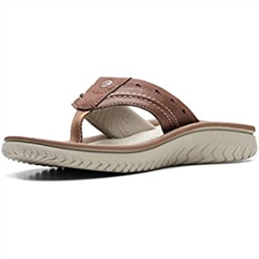 Chanclas Wesley Post De Hombre Sintético Marrón Claro Clarks
