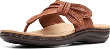Sandalia Plana Clarks Laurieann Rae De Mujer De Textil Marrón