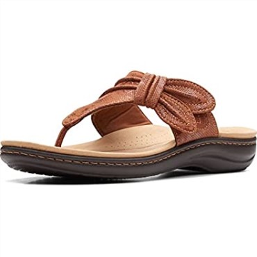Sandalia Plana Clarks Laurieann Rae De Mujer De Textil Marrón