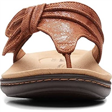Sandalia Plana Clarks Laurieann Rae De Mujer De Textil Marrón