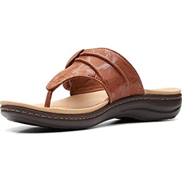 Sandalia Plana Clarks Laurieann Rae De Mujer De Textil Marrón
