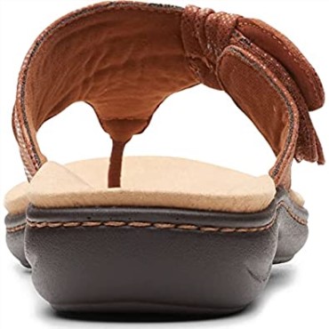 Sandalia Plana Clarks Laurieann Rae De Mujer De Textil Marrón