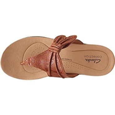 Sandalia Plana Clarks Laurieann Rae De Mujer De Textil Marrón