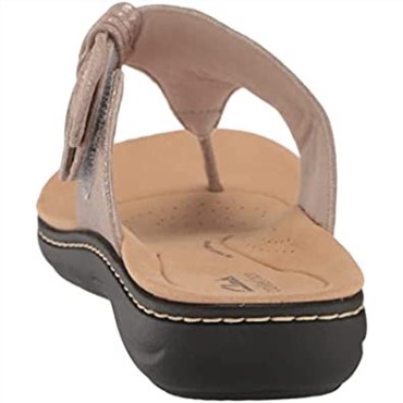 Sandalia Plana Mujer Laurieann Rae Taupe Metalizado Sintético Clarks