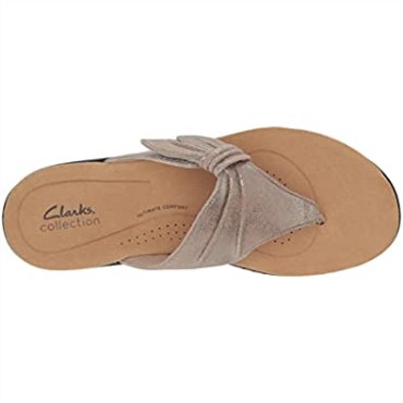Sandalia Plana Mujer Laurieann Rae Taupe Metalizado Sintético Clarks