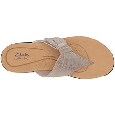 Sandalia Plana Mujer Taupe Metalizado Laurieann Rae Clarks