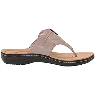 Sandalia Plana Mujer Taupe Metalizado Laurieann Rae Clarks