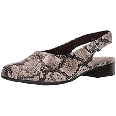 Sandalias De Mujer Clarks Con Punta Cerrada En Sintético Serpiente Topo