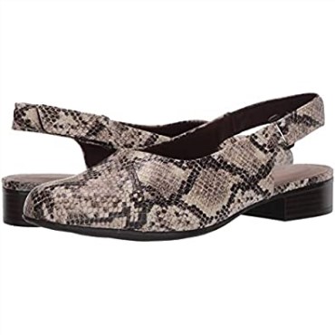 Sandalias De Mujer Clarks Con Punta Cerrada En Sintético Serpiente Topo