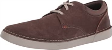 Zapatilla De Hombre Clarks Gereld Lace De Ante Color Topo