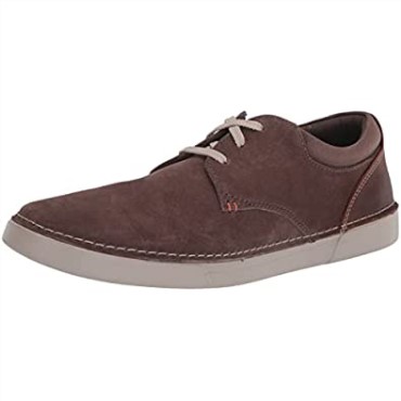 Zapatilla De Hombre Clarks Gereld Lace De Ante Color Topo