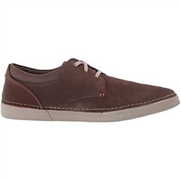 Zapatilla De Hombre Clarks Gereld Lace De Ante Color Topo