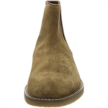 Botines Chelsea Jaxen De Hombre Clarks En Ante Color Topo