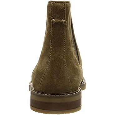 Botines Chelsea Jaxen De Hombre Clarks En Ante Color Topo