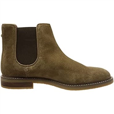 Botines Chelsea Jaxen De Hombre Clarks En Ante Color Topo