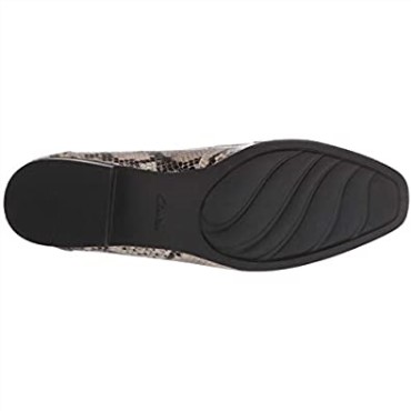 Mocasín Juliet Coast De Mujer Clarks Con Serpiente Sintética Topo