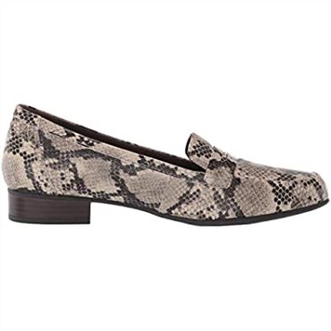 Mocasín Juliet Coast De Mujer Clarks Con Serpiente Sintética Topo