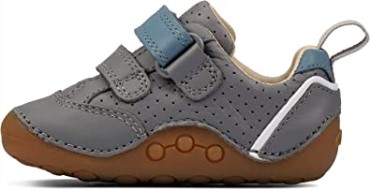Ti Ny Sky Zapatos De Cuero Para Niños Pequeños Clarks Grises