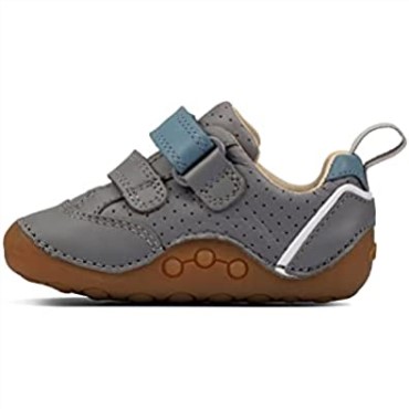 Ti Ny Sky Zapatos De Cuero Para Niños Pequeños Clarks Grises
