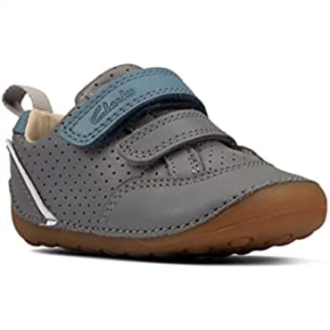 Ti Ny Sky Zapatos De Cuero Para Niños Pequeños Clarks Grises