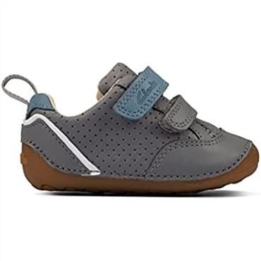 Ti Ny Sky Zapatos De Cuero Para Niños Pequeños Clarks Grises