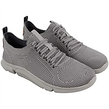 Triken Run Mens Grey Textil Slip Sports In Zapatos To Run Clarks