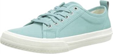 Zapatilla De Mujer Lona Turquesa Roxby Encaje Clarks
