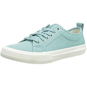 Zapatilla De Mujer Lona Turquesa Roxby Encaje Clarks