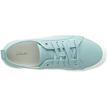 Zapatilla De Mujer Lona Turquesa Roxby Encaje Clarks