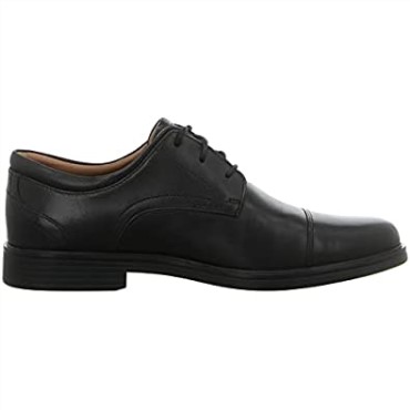 Un Aldric Cap Mens Traditonal Wide Fit Brogues Negro Clarks