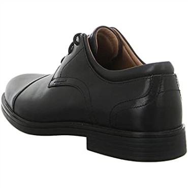 Un Aldric Cap Mens Traditonal Wide Fit Brogues Negro Clarks
