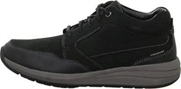 Clarks Nubuck Negro Seco De La Costa De La Onu
