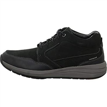 Clarks Nubuck Negro Seco De La Costa De La Onu