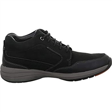 Clarks Nubuck Negro Seco De La Costa De La Onu