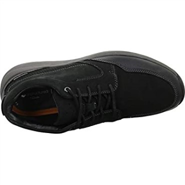 Clarks Nubuck Negro Seco De La Costa De La Onu
