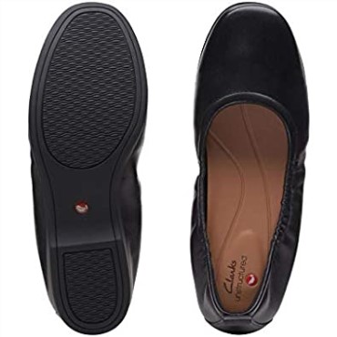 Un Darcey Vibe Clarks Cuero Negro