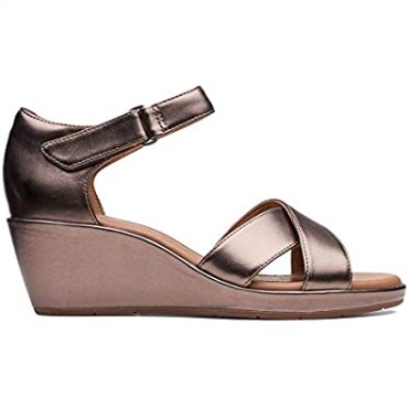 Un Plaza Sandalias Cruzadas Mujer Negro Sandalias Metalic Clarks