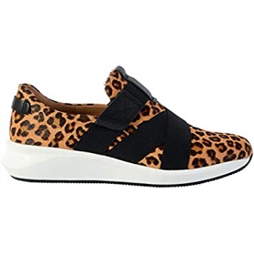 Un Rio Zapatos De Cuero Con Correa Estampado De Leopardo Clarks