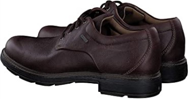 Zapatos De Cuero Gore-tex Sin Pisar Marron Oscuro Clarks