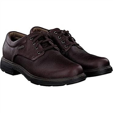 Zapatos De Cuero Gore-tex Sin Pisar Marron Oscuro Clarks