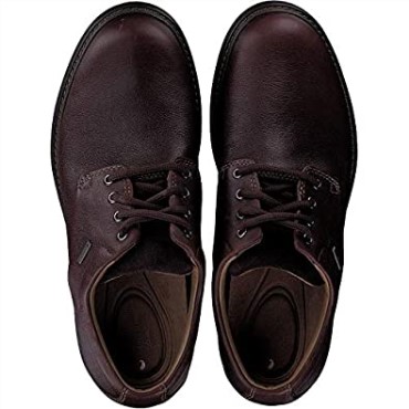 Zapatos De Cuero Gore-tex Sin Pisar Marron Oscuro Clarks