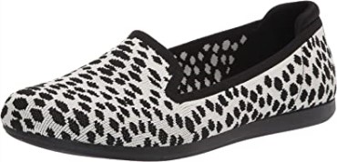Mocasín Carly Dream De Mujer De Punto De Interés Negro Blanco Clarks