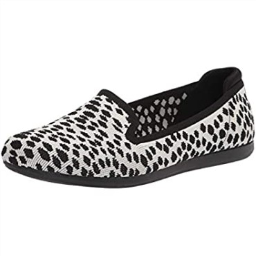 Mocasín Carly Dream De Mujer De Punto De Interés Negro Blanco Clarks