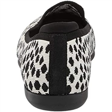 Mocasín Carly Dream De Mujer De Punto De Interés Negro Blanco Clarks