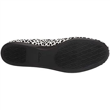 Mocasín Carly Dream De Mujer De Punto De Interés Negro Blanco Clarks
