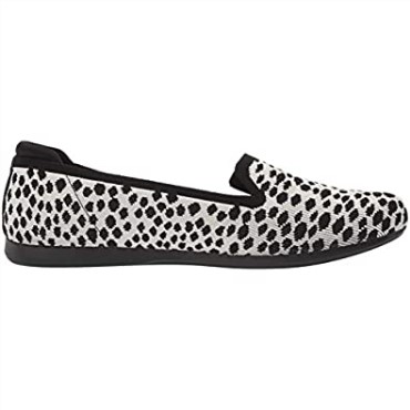 Mocasín Carly Dream De Mujer De Punto De Interés Negro Blanco Clarks