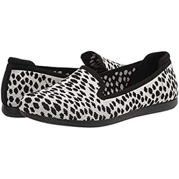 Mocasín Carly Dream De Mujer De Punto De Interés Negro Blanco Clarks